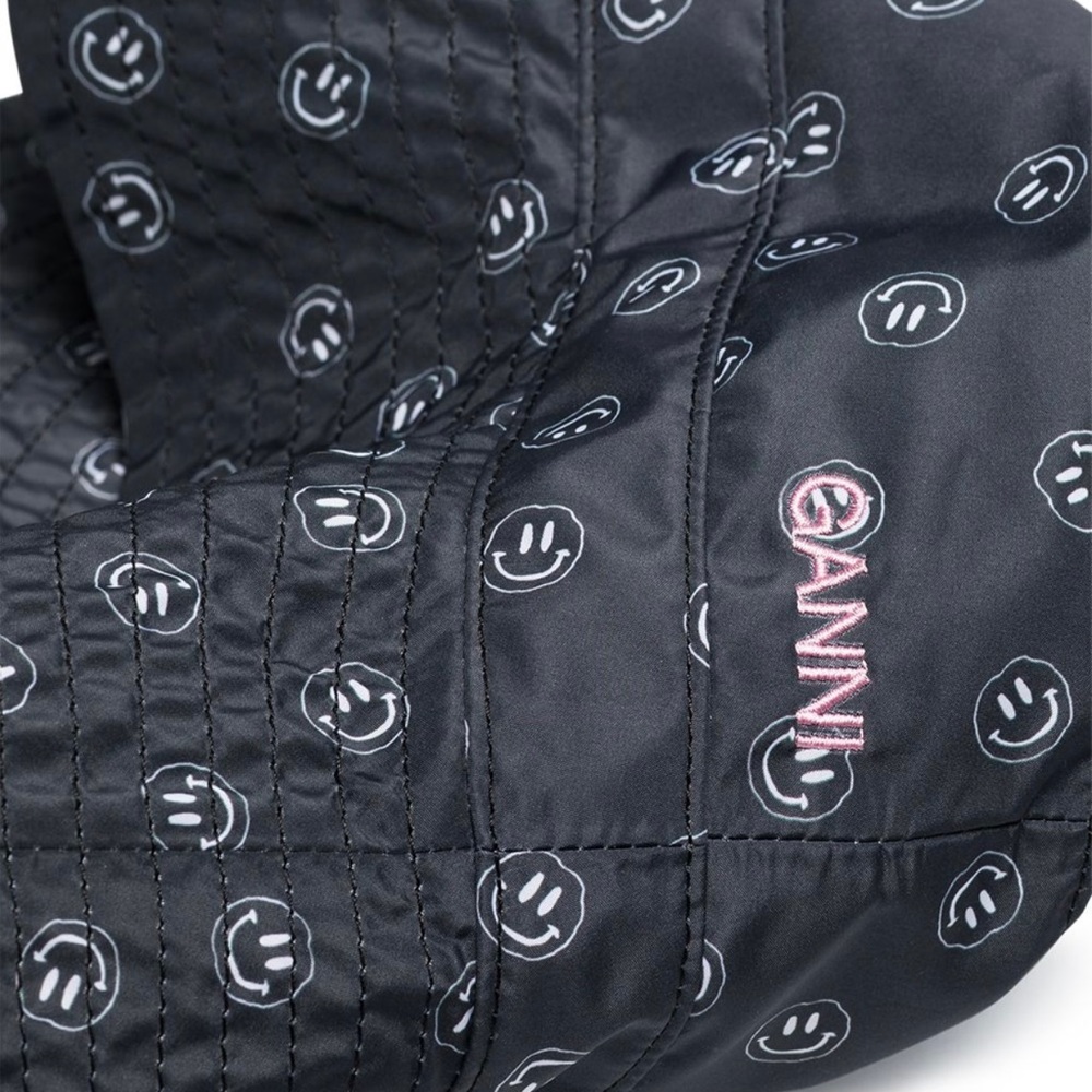 Ganni | Recycled Smiley Face Logo Print Bucket Hat - Picture 9 of 16